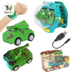 Watch Tank Remote Control Car – Rechargeable Wrist Watch RC Toy for Kids