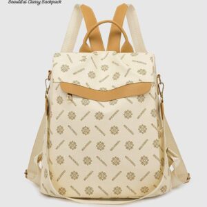 Le Shanshan Fashion Printed Backpack for Women & Girls – Stylish Casual Shoulder Bag